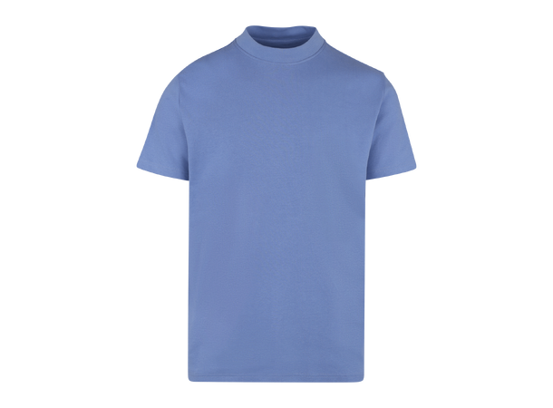 Bruno Tee Blue Bonnet XL Organic cotton mock neck 