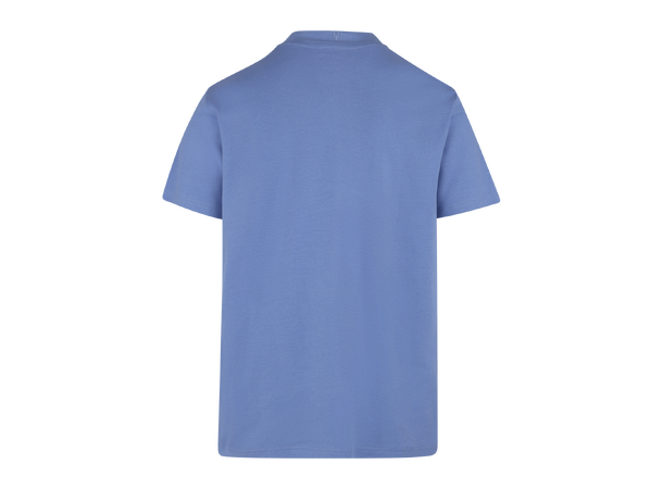Bruno Tee Blue Bonnet XL Organic cotton mock neck 