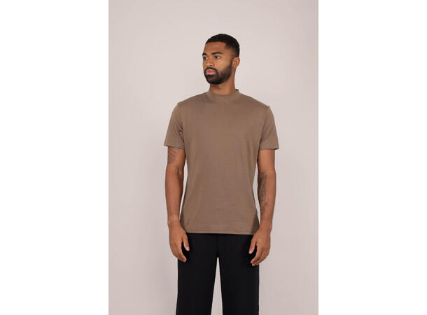 Bruno Tee Chocolate Chip L Organic cotton mock neck 