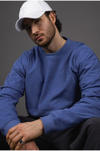 Chow Sweatshirt Vintage wash crew neck