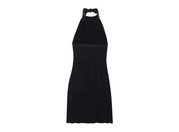 Daniella Dress Black M Halterneck crochet dress 