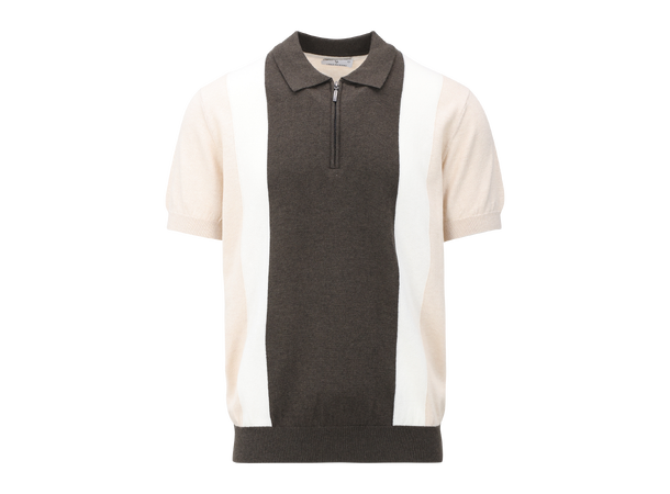 Doffa Half-zip Pique Brown Multi S Half-zip wool SS pique 