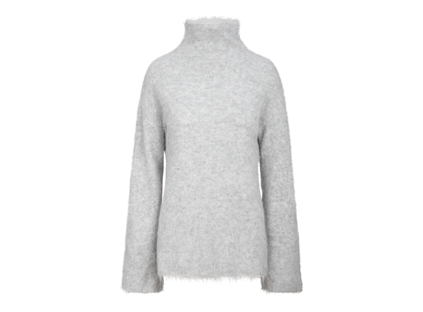 Edith Turtleneck Light Grey S Alpaca LS turtleneck 