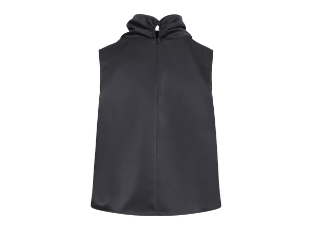Ellinor Top Black S Satin watefall top 