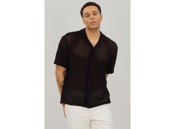Esteban SS Shirt Black L Jersey big mesh SS shirt 