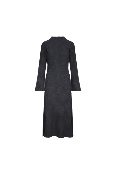 Evangeline Dress Merino rib long dress