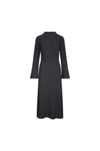 Evangeline Dress Merino rib long dress