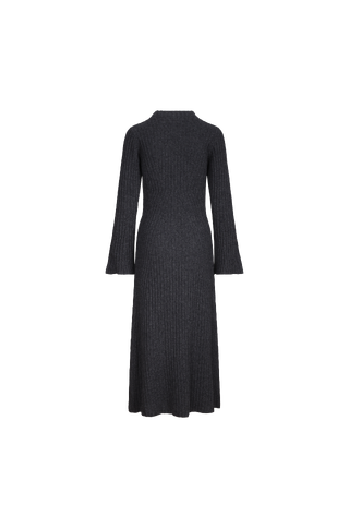Evangeline Dress Merino rib long dress