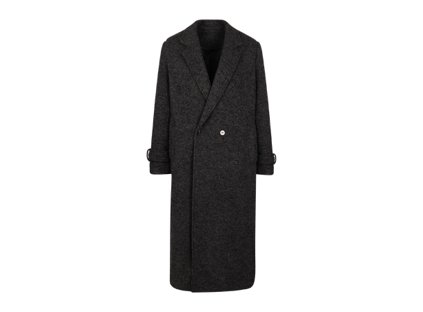 Ferres Coat Charcoal M Boucle wool coat 