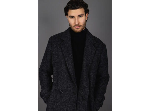Ferres Coat Charcoal M Boucle wool coat 