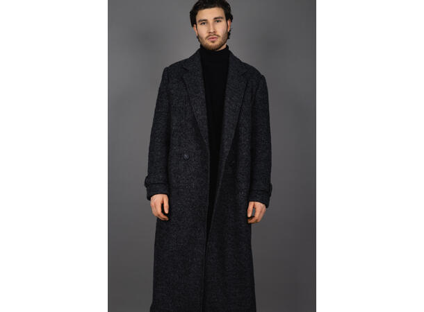 Ferres Coat Charcoal M Boucle wool coat 