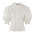 Giulia SS Blouse White XS Lace detailed SS blouse
