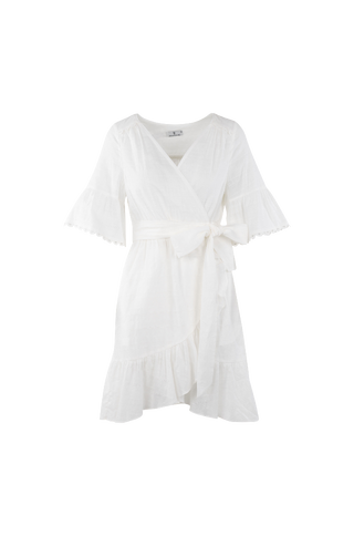 Hilke Dress Cotton wrap  dress