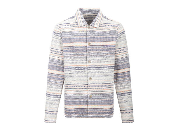 Jacob Overshirt Denim AOP S Denim pattern overshirt 