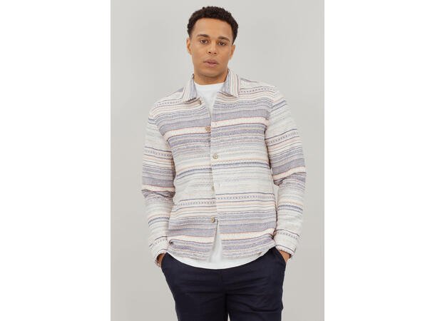 Jacob Overshirt Denim AOP S Denim pattern overshirt 
