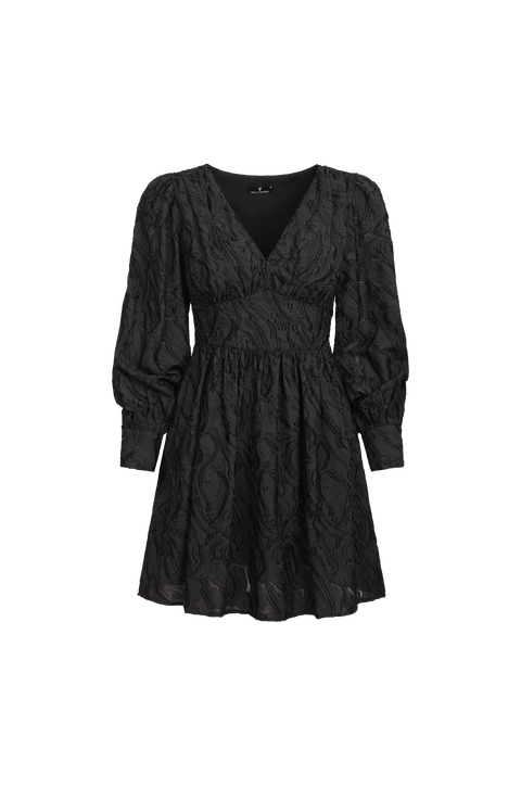 Kaylee Dress Short jacquard dress