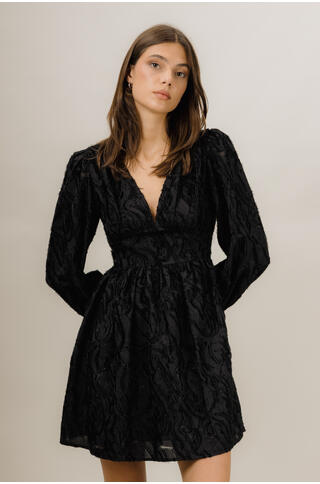 Kaylee Dress Short jacquard dress