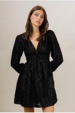 Kaylee Dress Short jacquard dress