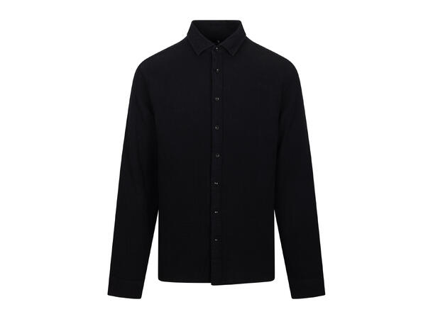 Kristian LS Shirt Black M Cotton gauze LS shirt 