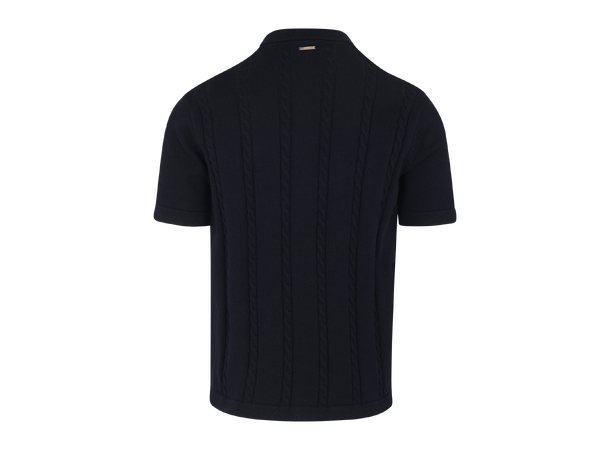 Louis SS Shirt Dark Navy M Cable knit SS shirt 