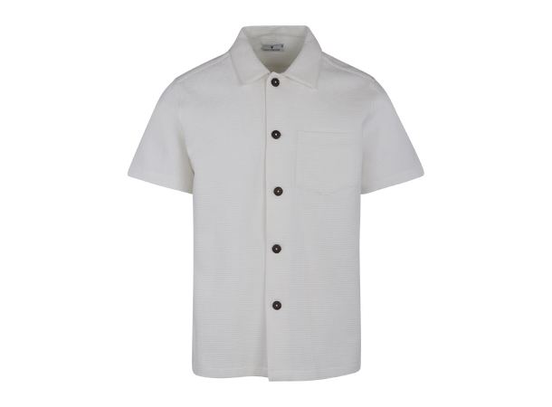 Lucas SS Shirt Cream L Waffle SS Shirt 