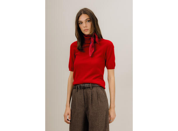 Mertina SS Turtleneck Garnet M SS merino turtle neck 