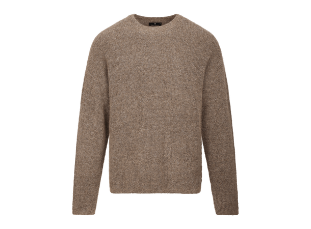 Miles Sweater Mid Brown M Basic mohair sweater 