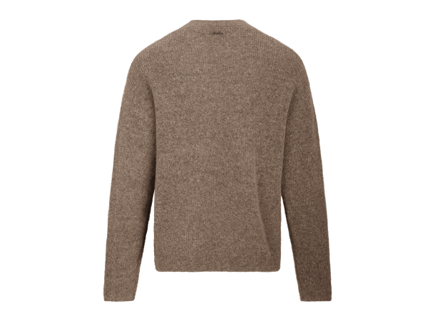 Miles Sweater Mid Brown M Basic mohair sweater 