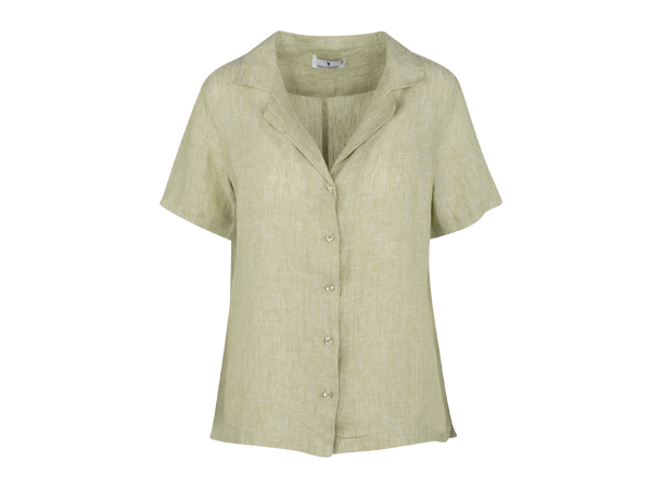 Murni SS Shirt green S Boxy SS linen shirt 