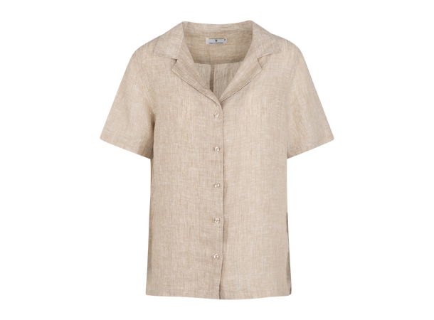 Murni SS Shirt sand S Boxy SS linen shirt 