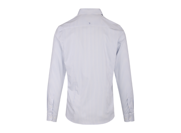 Obazi Shirt White/Pale Blue S Striped Bamboo viscose shirt 