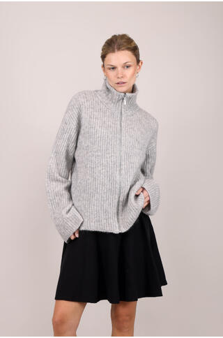 Pandora Cardigan Mohair zip wool cardigan