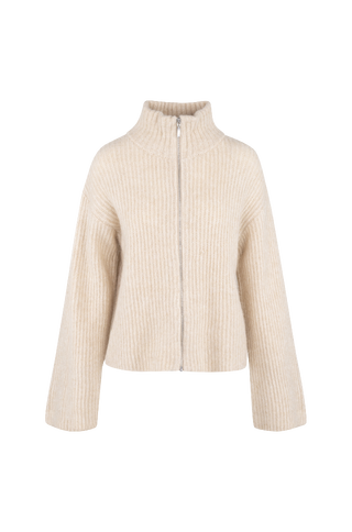 Pandora Cardigan Mohair zip wool cardigan