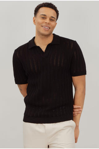 Perez Pique Heavy knit pointelle pique