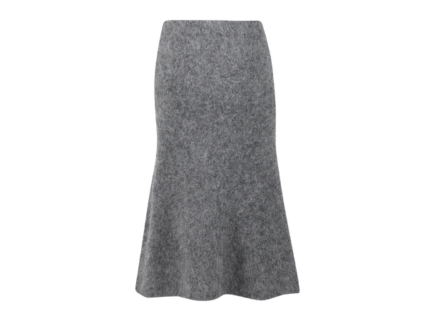 Popsey Skirt charcoal L Fury fluffy long skirt 