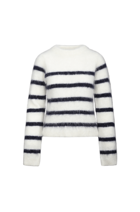 Prue Sweater Striped alpaca crewneck