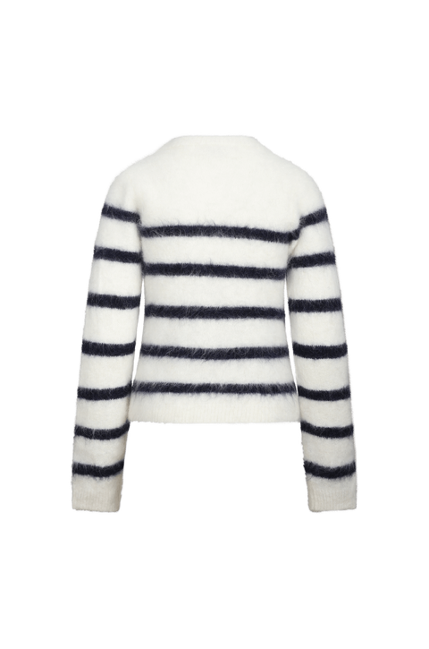 Prue Sweater Striped alpaca crewneck