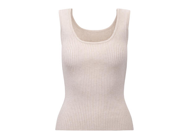 Sofia Top Cream L Lenzing Viscose tank top 