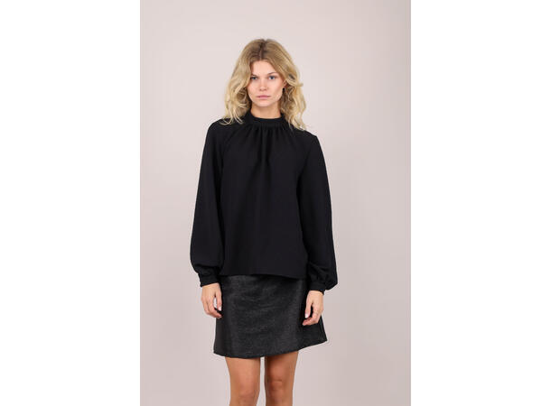 Urbi Blouse Black S Loose fit blouse with collar 