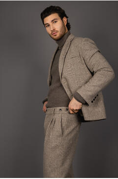Zergie Blazer Herringbone wool blazer