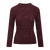 Mari LS Top Chocolate Cherry M Merino LS rib sweater 