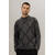 Bowen Reversible Sweater Grey M Hairy argyle sweater 