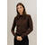 Gemma Sweater Chocolate S Mock-neck sweater 