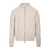 Alfred Cardigan Sand melange L Twill wool zip cardigan 