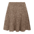 Sorba Skirt Mid Brown M Rib knit mini skirt 