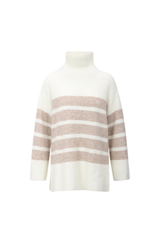 Arla turtleneck Striped alpaca turtleneck
