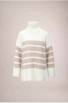 Arla turtleneck Striped alpaca turtleneck