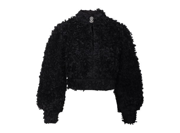 Barbie Blouse Black L Flower blouse 