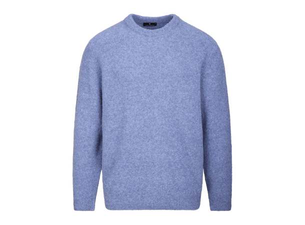 Callum Sweater Denim L Teddy knit sweater 