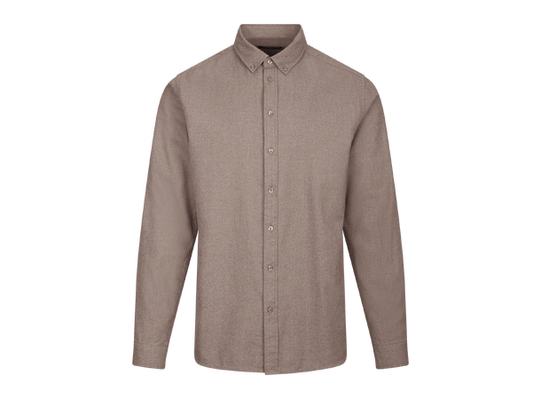 Canton Shirt Chocolate Brown L Marbled basic shirt 